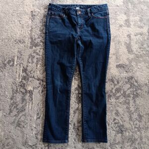 Banana Republic Womens Petites Blue Denim Mid Rise Skinny Jeans Size 27 P
